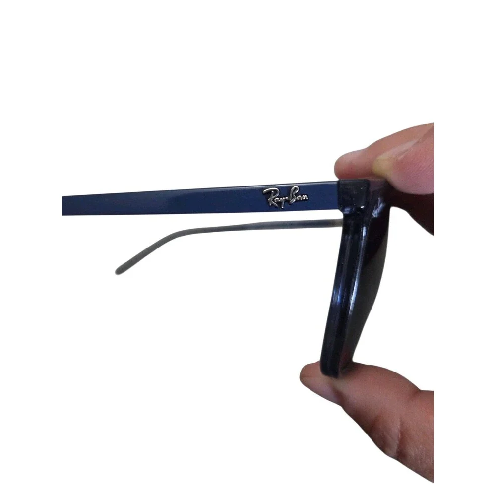 Ray-Ban RB4387 6399/80 Unisex Sunglasses Transparent Blue Blue Lenses 56-18-145